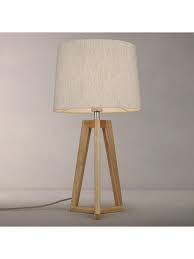John Lewis Partners Brace Table Lamp Fsc Certified Oak Lamp Table Lamp Drum Lampshade