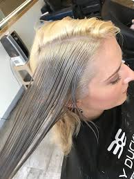 9 Using Toners To Get To An Ash Blonde Hair Color You Need To Use A Toner The Grey Pigments Of The Toner Act To Quickly Cold Hair Ash Blonde Ash