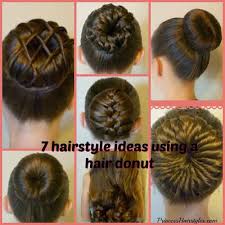 7 Ways To Make A Bun Using A Hair Donut Hair Donut Cute Bun Hairstyles Donut Bun Hairstyles