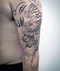 70 Japanese Tiger Tattoo Designs For Men Masculine Ideas Japanese Tiger Tattoo Tiger Tattoo Design Tiger Tattoo