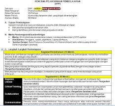 Berikan tanda ceklis (v) sesuai jawabanmu! Rpp Prakarya Satu Lembar K13 Revisi 2020 Info Pendidikan Terbaru