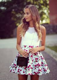 Casual Skirt Outfit For Teens Movies Girls Summer Fallspring Outfit Idea Cute Dresses Cute Fashion Dresses For Teens