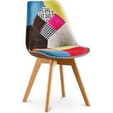 Stuhl nora armlehnstuhl sessel in stoff patchwork bunt eiche. 43 90