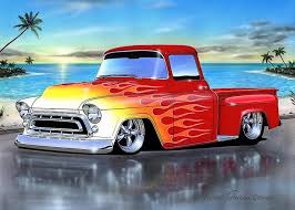 Image result for Red 1957 Truck