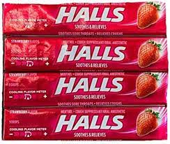 Amazon.com: Halls Triple Action Soothing Drops | Strawberry Flavor Cough  Drops | Menthol Cough Suppressant and Oral Anesthetic | 9 Drop Sleeves |  Pack of 4 Sleeves : Health & Household