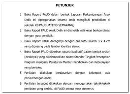 Download contoh raport paud tk kb dan tpa terbaru. Contoh Format Raport Tk Paud Kurikulum 2013 Kurikulum Guru Buku