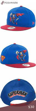 New Era Superman 9fifty Snapback Cap Hat Black Snapback Hats New Era Black Snapback