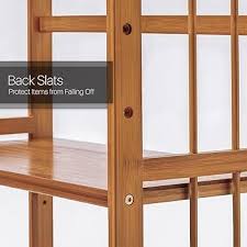 Amazon.com: MoNiBloom Bamboo Wide 5-Tier Bookshelf Large Adjustable  Bookcase Shelf Organizer Rack in Living Room Study Library Home Office,  Natural : Home & Kitchen