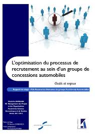 Rapport De Stage De Master 1 Management Des Projets Et Des Organisations Optimisation Du Processus De Recru Rapport De Stage La Langue Francaise Optimization