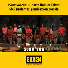 Exxen'de yayınlanan survivor oy sıralaması sonuçları öncesinde 'survivor'da kim sms birincisi oldu?' ünlüler ve gönüllüler sms birincileri kim? Exxen Survivor2021 6 Hafta Unluler Takimi Sms Siralamasi Simdi Exxen De Facebook