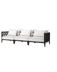 Our luxury garden furniture allows you to extend your home interior into the garden to create a beautifully styled outdoor space. Sofa Ocean Club Black White Eichholtz Luxury Garden Furniture Flowerfeldt