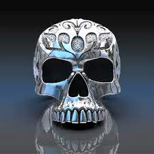 skull rings handmade original sterling silver skull jewellery by london jeweller john patrick unique skull ring video skull ring skull carving womens jewelry rings