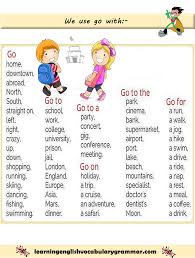 How To Use The Verb Go English Verbs English Language Teaching Learn English Grammar