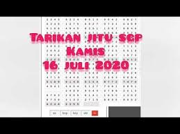 Tarikan Paito Sgp Kamis 16 Juli 2020 Youtube
