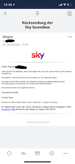 Die versandkosten für die rücksendung des sky receivers fallen daher auf den anbieter zurück. Sky Soundbox Zuruck Senden Sky Community