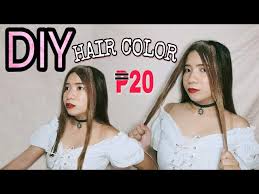 Diy Hair Color Blackpink Jennie Kim Inspired 20 Pesos Lang Youtube