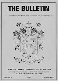 CHESTER DISTRICT GENEALOGICAL SOCIETY