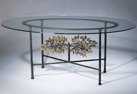 This blog post features the lovely color combination of gold and grey, a wonderful choice if you are considering a. Wrought Iron Tree Of Life Dining Table In Brown Bronze Distressed Gold Leaf Highlight Finish With Glass Top T3478 Tyson Decorative Lighting And Bespoke Furniture