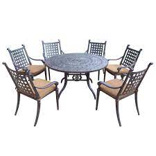 We did not find results for: Oakland Living Cast Aluminum 7 Piece Round Patio Dining Set With Sunbrella Cushions Hd7805 7800 13 D54 Mc The Home Depot