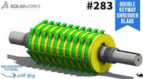 Double Keyway Shredder Blade and Shaft Assembly (Prototype) #283 |design with ajay ||SolidWorks|