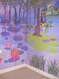Princess The Frog Mural Dancing Fireflies Frog Bedroom Toddler Bedroom Girl Princess Mural