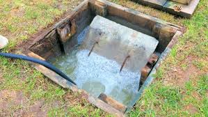 It is an underground watertight container (mostly rectangular or round) made of fibre glass, plastic or concrete. Septic Tank Pumping System Why They Fail How To Fix It
