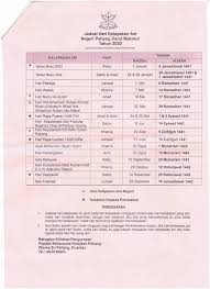 Tarikh terbaru ditetapkan pada ahad minggu ketiga bagi setiap bulan jun, bermula pada tahun 2020. Jadual Hari Kelepasan Am Negeri Pahang 2020 Persatuan Guru Guru Sar Kafa Daerah Kuantan