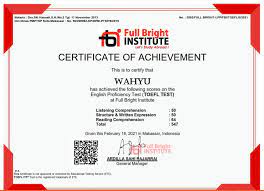 Di dalam sertifikat tersebut nantinya juga akan ada tulisan idn yang akan diikuti dengan angka. Kursus Toefl Online Bersertifikat Terbaik Di Indonesia