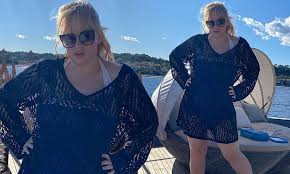 After jetting off to palm beach, florida, to present the trophy at the inaugural world polo pride event, the actress hit the beach in a. Rebel Wilson Flaunts Her 18kg Weight Loss In A Swimsuit And Kaftan