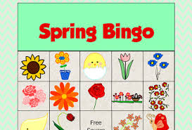 Free bingo cards printable with pictures. 5 Free Printable Spring Picture Bingo Games