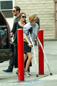 Zahara Jolie Pitt S First Pics After Surgery With Sister Shiloh On Crutches Hollywood Life Then she met jonny lee miller and. hollywood life