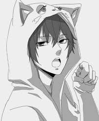 Black And White Anime Boy Pinterest Pin By Raybae On Ideas For Rp Anime Anime Neko Manga Anime