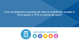 Astfel, un pfa care există pe tot parcursul anului 2021, al cărui venit este mai mare de 27600 lei (2300 lei salariul minim pe economie x 12 luni) datorează și. 4 Cum Se Determina Impozitul Pe Venit Si Contributiile Sociale In 2018 Pentru O Pfa Cu Norma De Venit