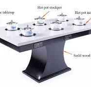 CENHOT Hot Pot Table Built In For Restaurant Using Manufacturers