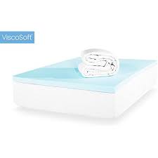 Viscosoft 4 Inch Cal King Luxury Dual Layer Gel Infused Memory Foam Mattress Topper Memory Foam Mattress Topper Gel Memory Foam Mattress Memory Foam Mattress