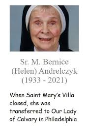 St Mary's of Ambler, Pa Alumni Discuss Mother Superior at Lady of Calvary  School