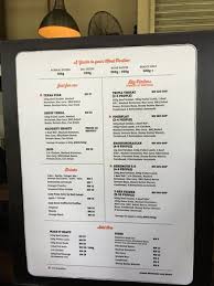 The Menu Picture Of Beard Brothers Bbq Petaling Jaya Tripadvisor