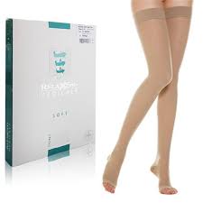 Vớ y khoa điều trị suy tĩnh mạch, dạng đùi, hở ngón Class II - Microfiber  Soft - Art.M2170A