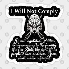 Your resource to discover and connect with designers worldwide. Second Amendment I Will Not Comply With Eagle 2a 2nd Amendment Pegatina Teepublic Mx