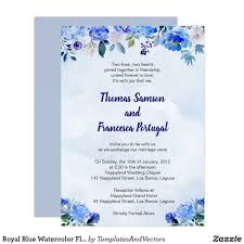 Royal Blue Watercolor Floral Wedding Invitation Zazzle Com Floral Wedding Invitations Blue Wedding Invitations Royal Blue Wedding Invitations When crafting the perfect wedding invitation it is important to know the proper wedding invitation wording along with what to avoid when wording your wedding invitations. royal blue watercolor floral wedding