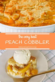 Quick Peach Cobbler In Fine Taste Recipe Canned Peach Cobbler Recipe Peach Cobbler Easy Cobbler Recipes Easy