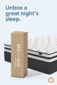 Unbox A Great Night S Sleep With Ashley S Bed In A Box Mattress Starting At Only 125 Simply Bring It To Your Room Remove The Mattress Box Bed At Home Store