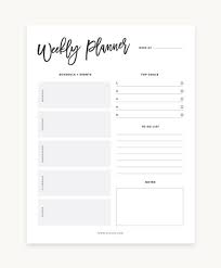 Protected Library Weekly Planner Free Printable Weekly Planner Template Weekly Planner Printable