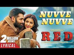 Nuvve Nuvve Video Song Red Movie Video Songs Full Hd 1080p Tollyframes In 2020 Red Song Lyrics Songs Dj Remix Songs