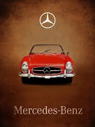 Mercedes Benz 300sl Art Print By Mark Rogan In 2020 Mercedes Benz Mercedes Retro Cars