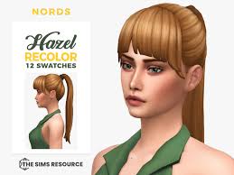 Hazel: A Sims 4 CC Hair