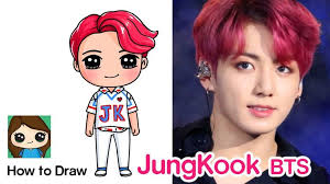 How to Draw JungKook BTS mini Doll Figure Pop Up