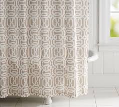 Terri Trellis Printed Organic Shower Curtain Pottery Barn In 2020 Colorful Shower Curtain Printed Shower Curtain Organic Shower