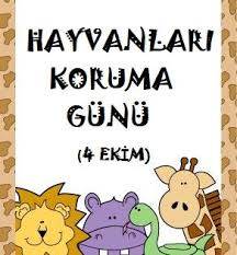 Hayvanlari Koruma Gunu Renkli Afisi Sinif Sergisi Okul Ve Anaokulu Sinifi