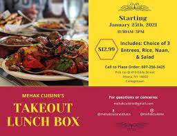Mehak Cuisine Home Ithaca New York Menu Prices Restaurant Reviews Facebook